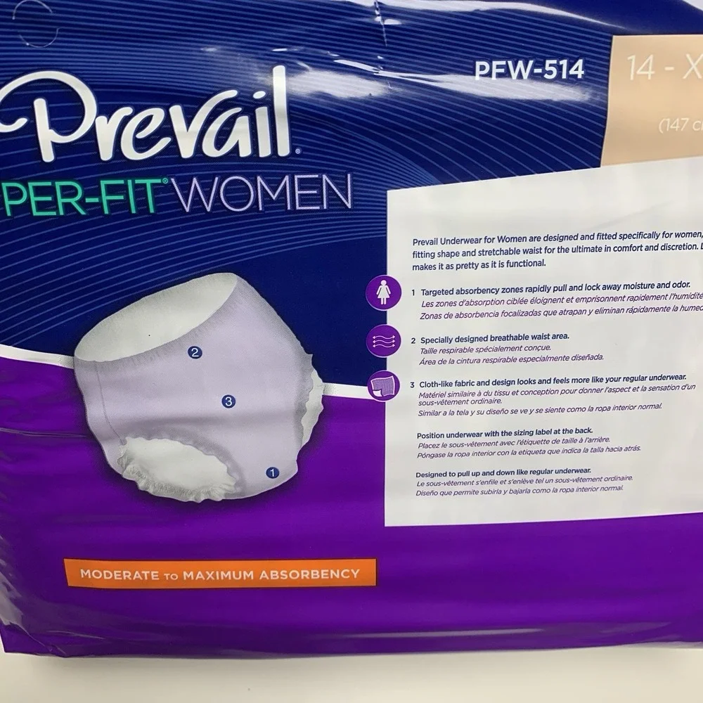 Prevail X-Large Pull-up Per-Fit Women Incontinence Protective Underwear 2 Pack